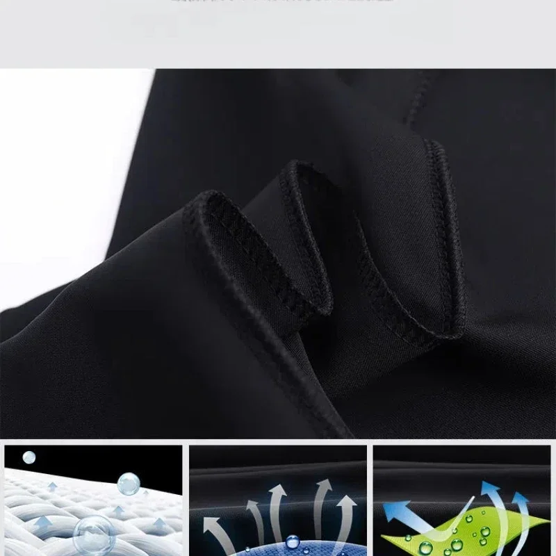Women's Clothing Spring Autumn Solid Color Elastic Pockets High Waist Loose and Elegant Vacation Trousers Straight Pencil Pants