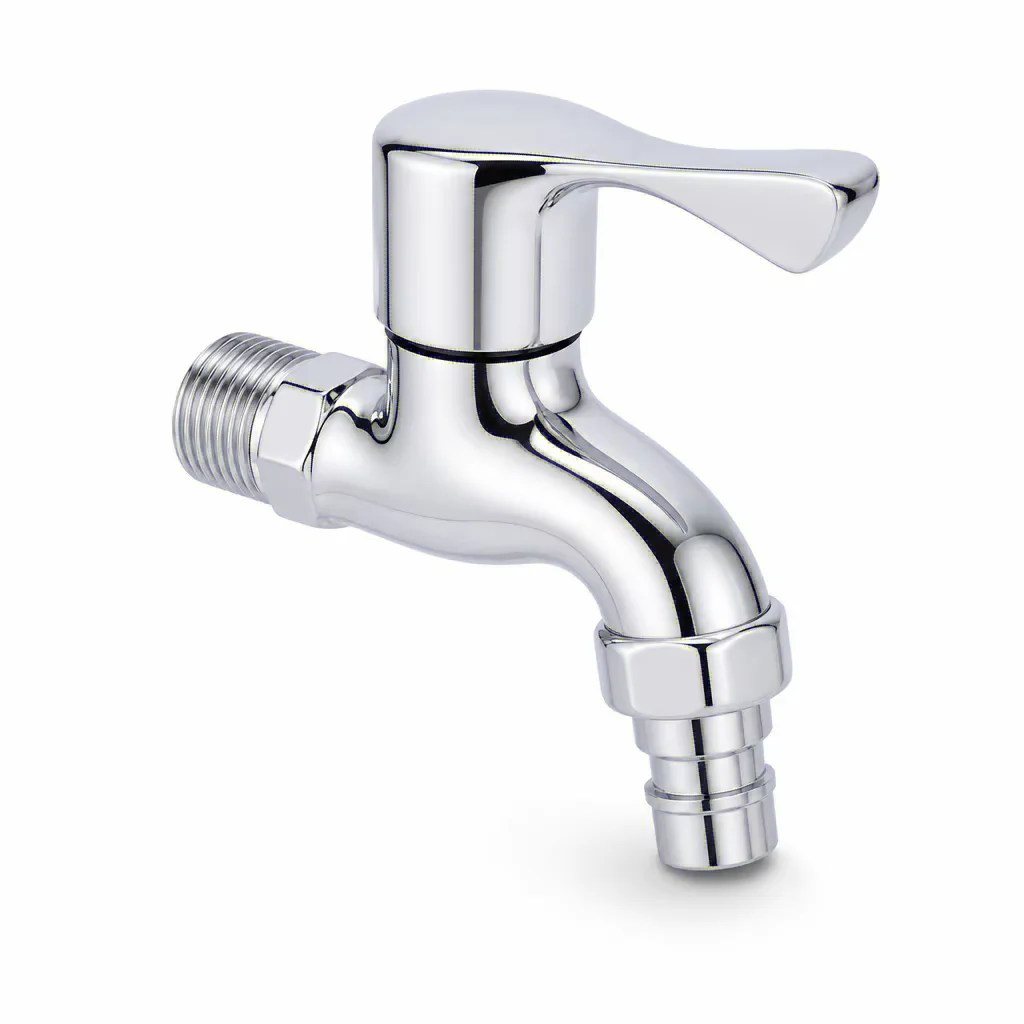 Wasserhahn Vollkupfer Waschmaschinenarmaturen 4-Punkt-Wandarmaturen Gartenarmaturen für den Außenbereich G1/2 Schnellöffnungs-Wasserhahn – Detail 1