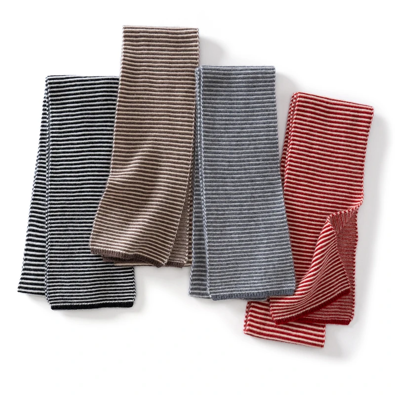 

35% cashmere scarf size 180 * 16 for women's autumn and winter outdoor wear, warm knit cashmere scarf shawl