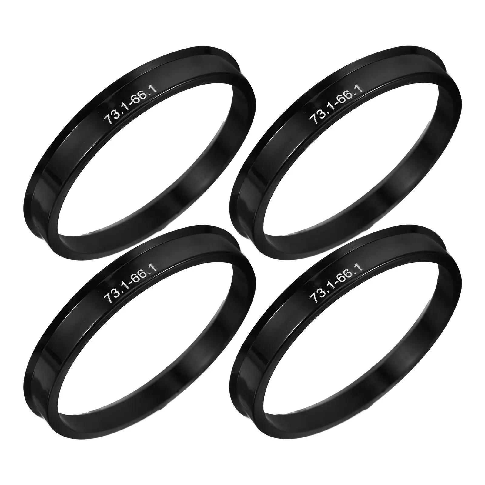 4pcs Hub Centric Rings 73.1mm to 66.1mm Metal Wheel Centering Adapters Eliminate Vibration