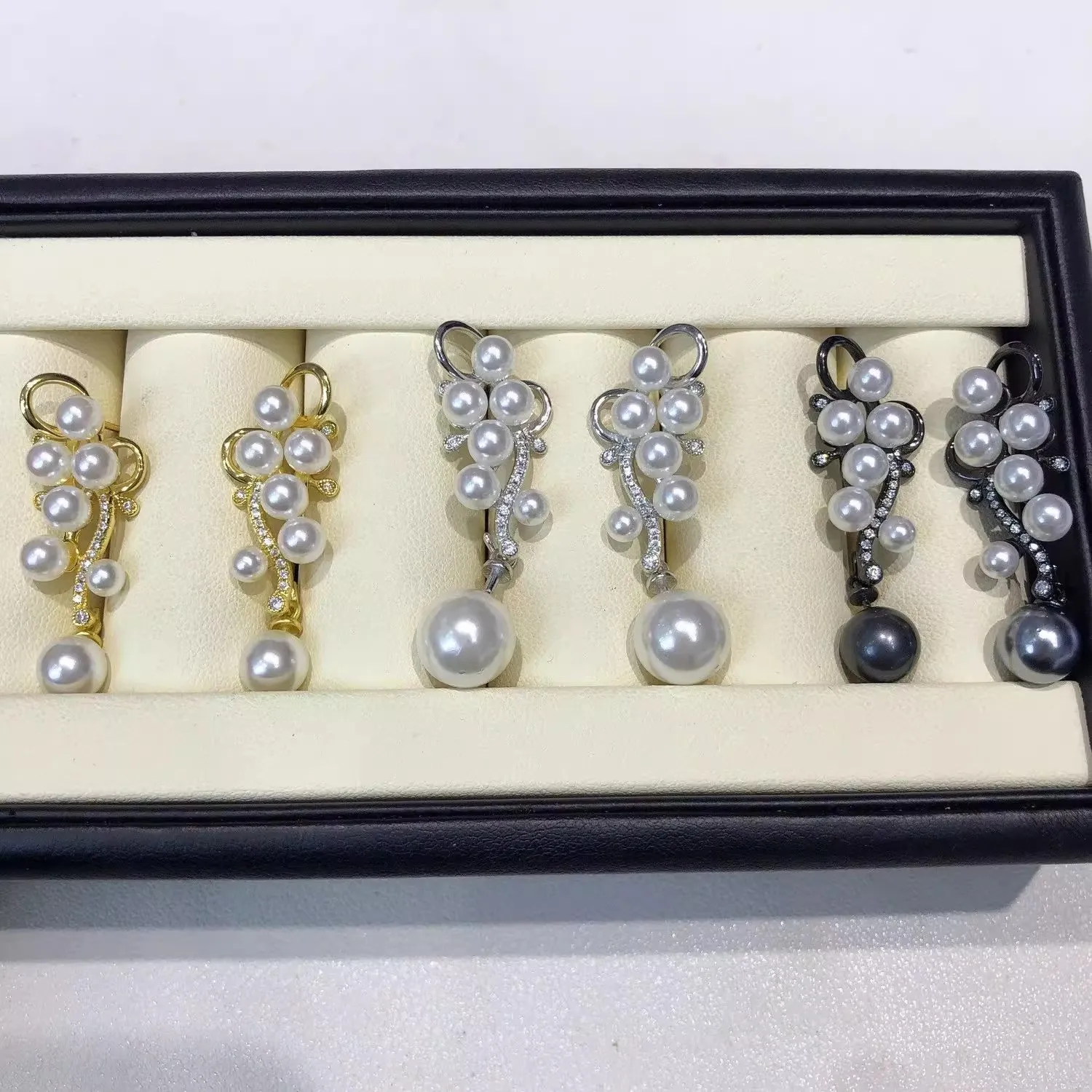 

MeiBaPJ 3-5mm Natural Nearround Pearls Grape Shaped Drop Earrings 925 Silver Fine Party Jewelry for Women