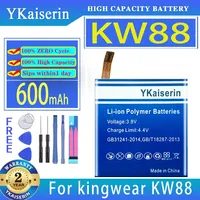 YKaiserin Battery 600mAh For kingwear Smart Watch KW88 Pro Bateria