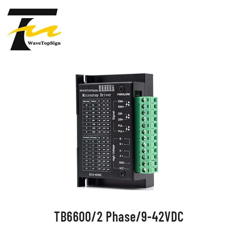 WaveTopSign 42/57/86 TB6600 Wood Router Machine Stepper Motor Driver 32 Segments Upgraded Version 4.0A 9-42VDC Milling Kits