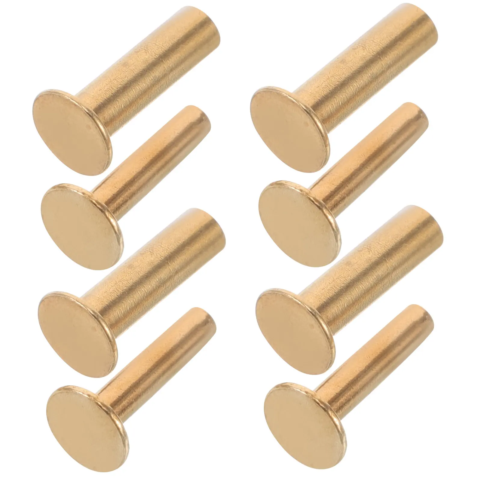 4Pairs Kitchen Knife Handle Rivets Stainless Steel DIY Fixing Kit Repair Accessories for Wooden Grip Replacement Restoration