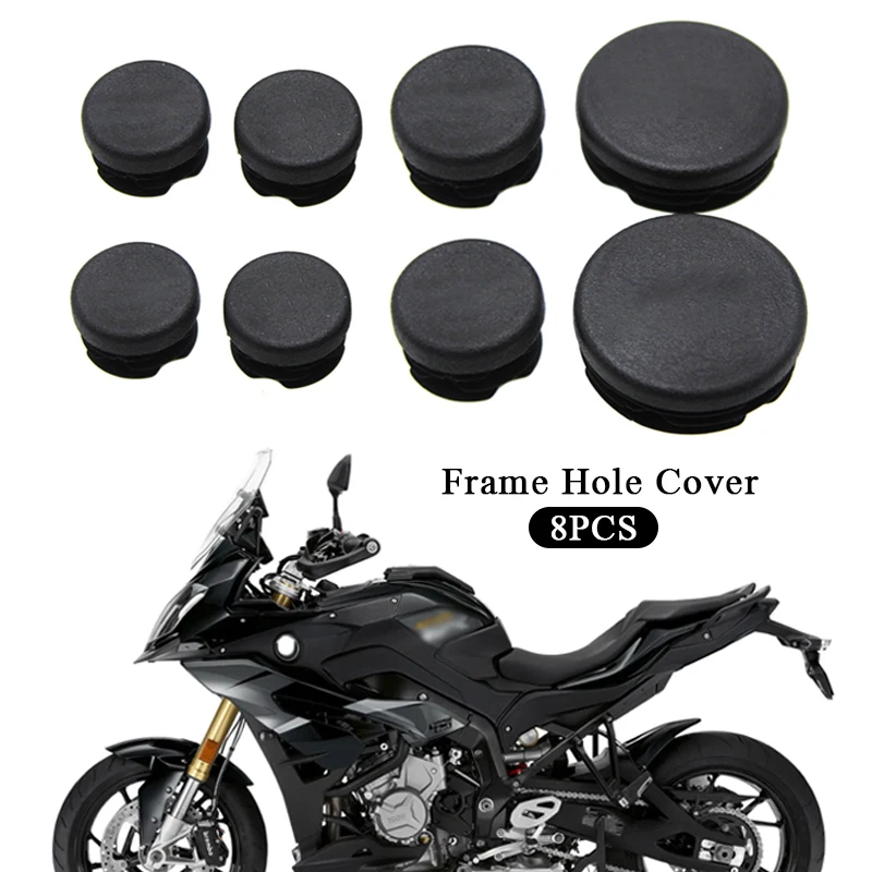 8PCS Chassis Plugs For BMW S1000XR S 1000XR 2013-2022 2019 2020 2021 Motorcycle Frame Hole Cover Caps Plug Frame Cap S1000 XR