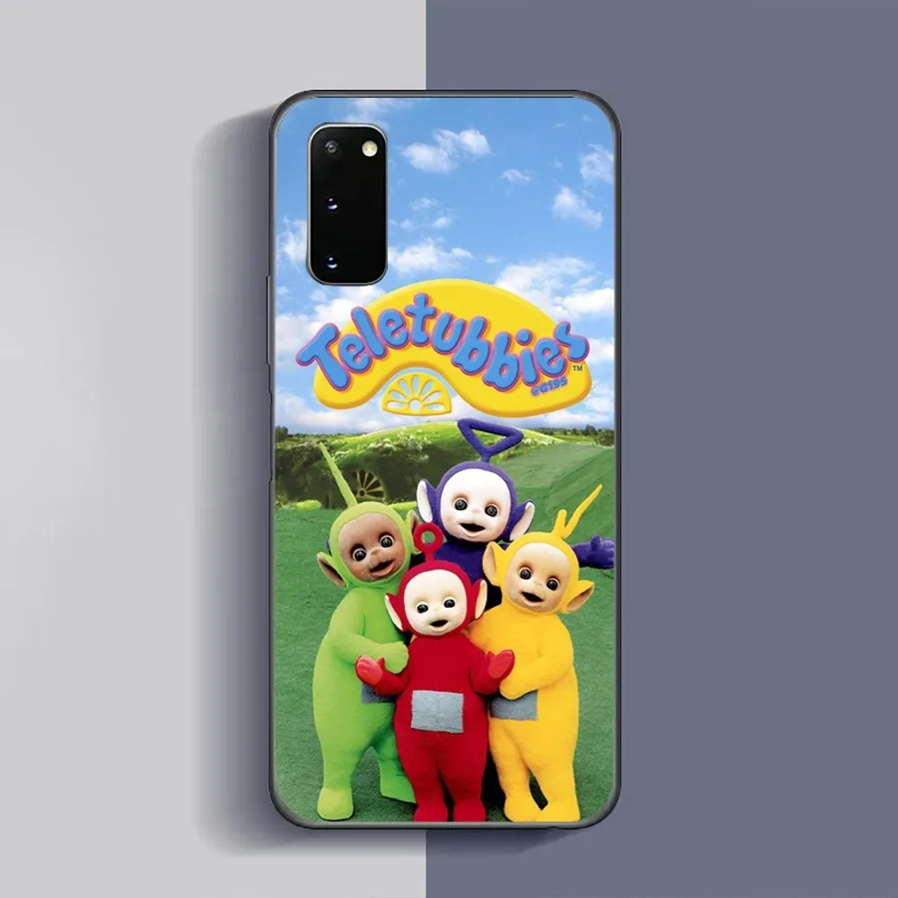 Cute T-Teletubbies Phone Case For Samsung Galaxy A52 A12 A51 S21 Edge S22ULTRA S23 S20LITE Plus ultra Black Cover