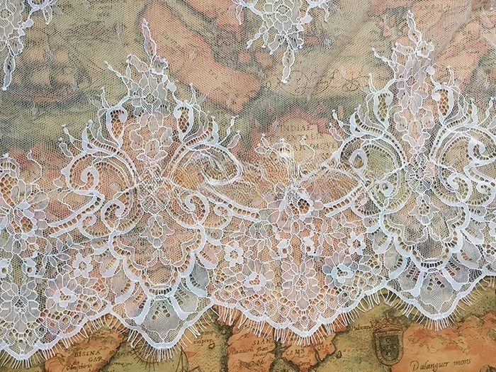 3 ياردة جديد رائع الرموش تقليم ، ملابس الدانتيل ، فستان الزفاف ، مواد الربط ، الملابس DIY ، حافة التنورة ، الملحقات