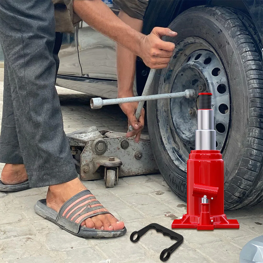 

2pcs Car Jack Handle 2.5Ton Heavy Duty Horizontal Durable Plastic Portable Spacesaving Automotive Repair Floor Accessories Black