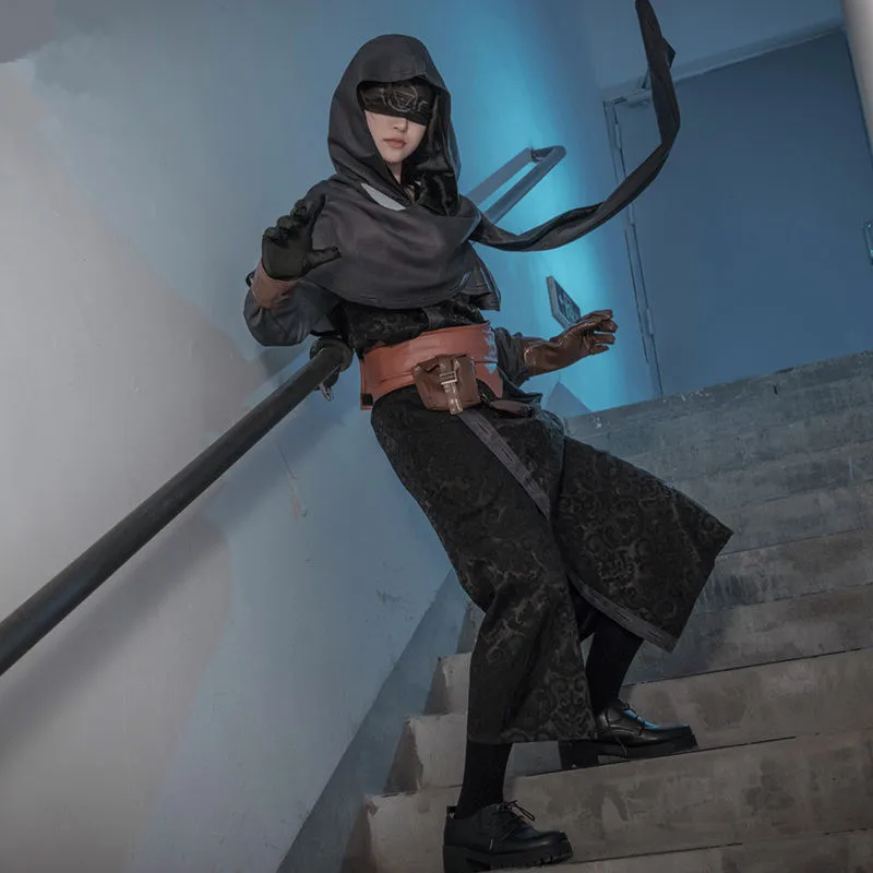 

Identity V Cos Diviner Prophet Hot Game Cosplay Costume Shawl+Clothing+Gloves+Belt+Waist+Eye mask