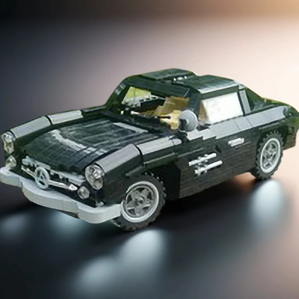 

810 Pcs Meedeses-Benzes 300SL Gullwing Classic Sports Car Custom MOC Creation Building BlocksToys Gift