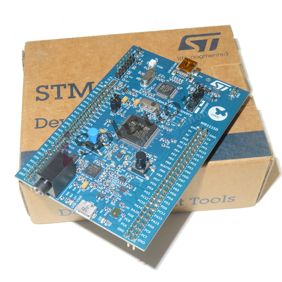 STM32F411E-DISCO 32F411EDISCOVERY, STM32 Discovery Board Kit with STM32F411VE MCU, Embedded Debug Tool ST-LINK/V2