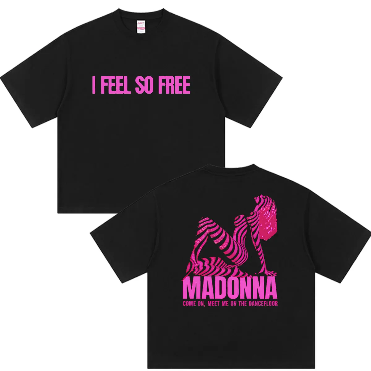 Madonna I Feel So Free Tour 2026 Graphic T Shirts Men Women Vintage Fashion Cotton Short Sleeve T-shirt Aesthetic Clothing Tees