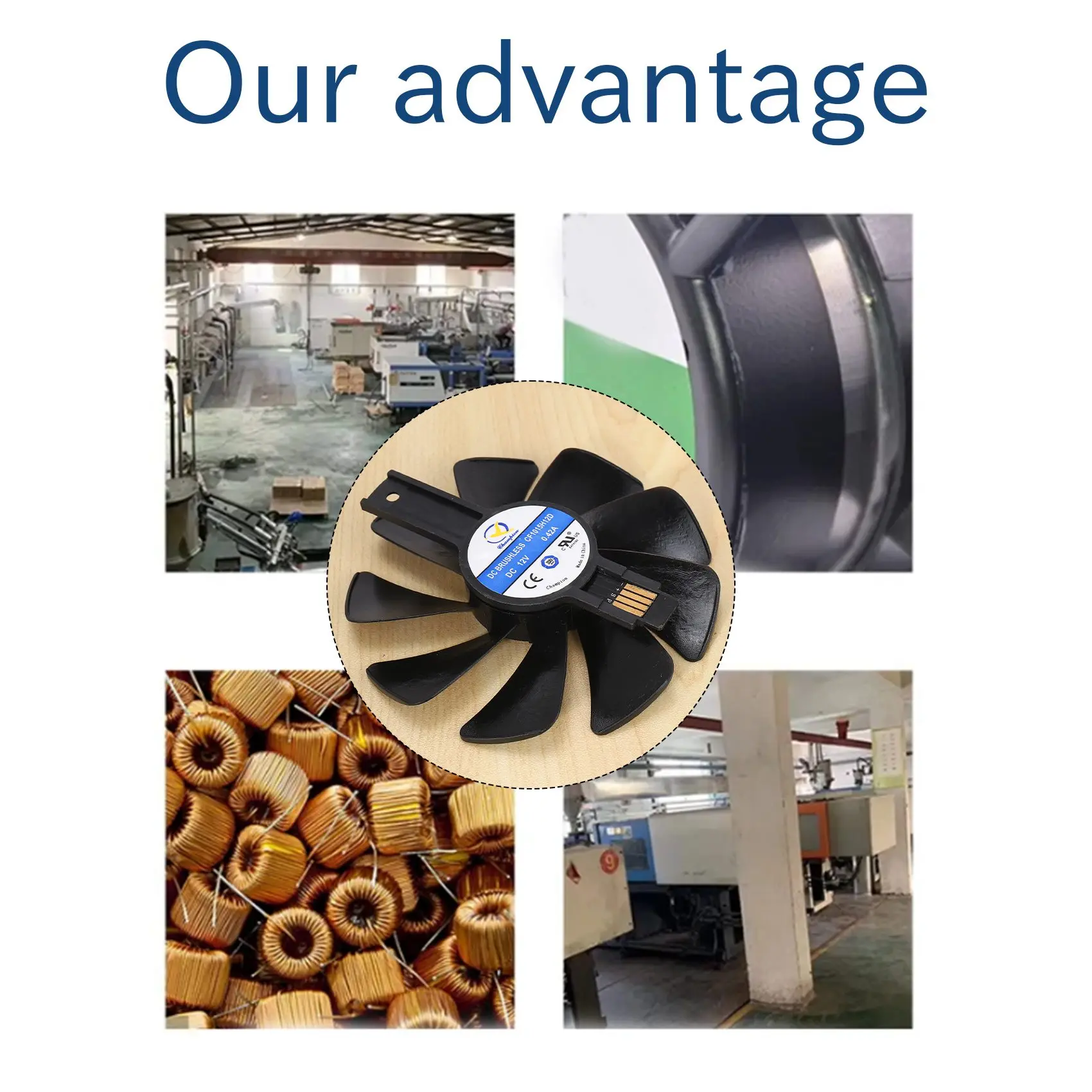 M07K-95Mm CF1015H12D DC12V Ventola di raffreddamento del dispositivo di raffreddamento della scheda video Sostituisci per Sapphire NITRO RX480 8G RX 470 4G GDDR5 RX570 4G/8G D5 RX