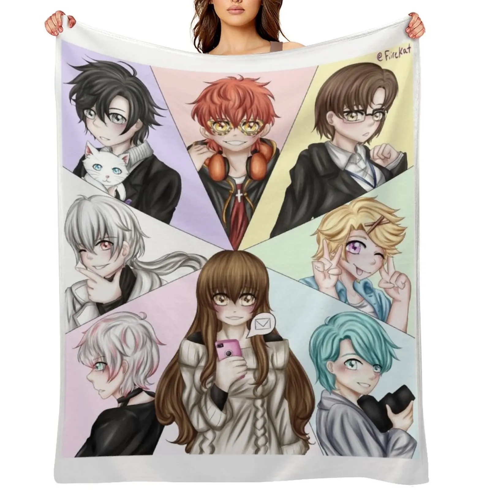 

Mystic Messenger Throw Blanket Soft Luxury Thicken Large Flannel Blankets