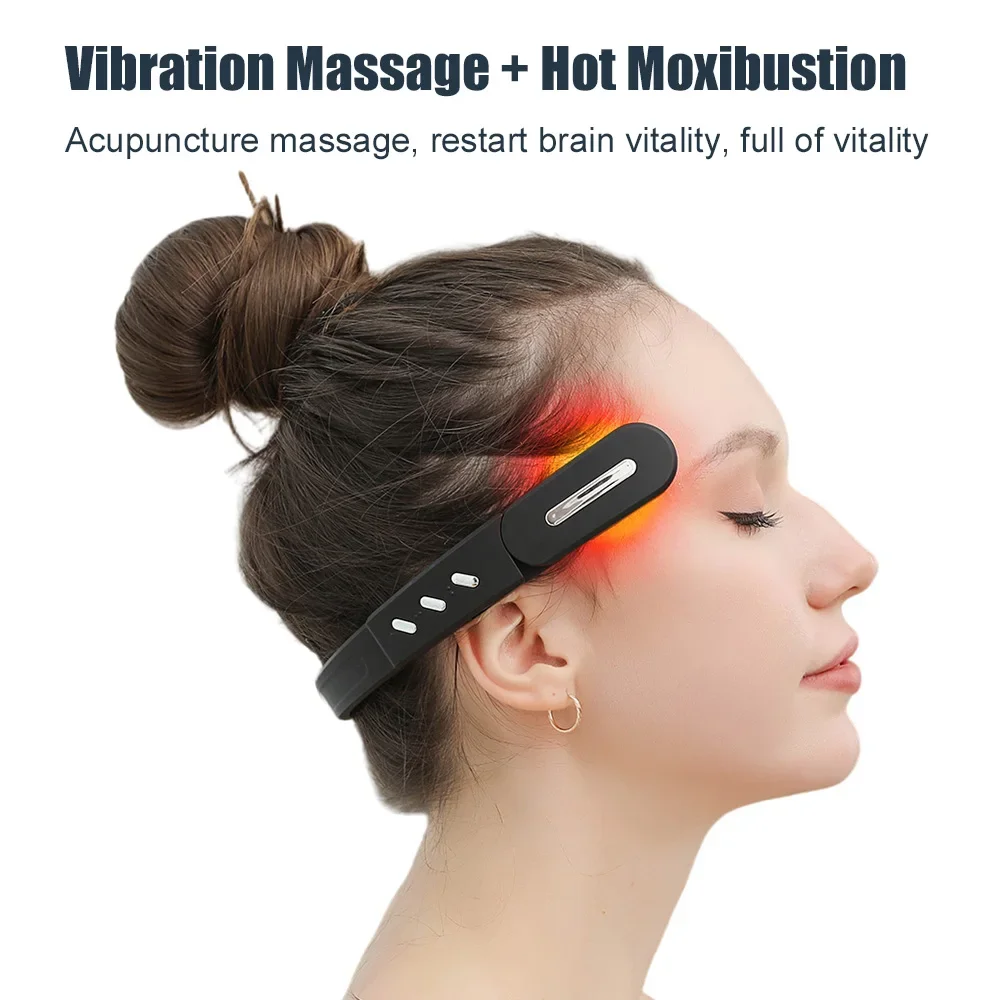

Customizable Electric Head Massager EMS Headache and Migraine Pain Stress Relief Vibration Massage Temple Instrument
