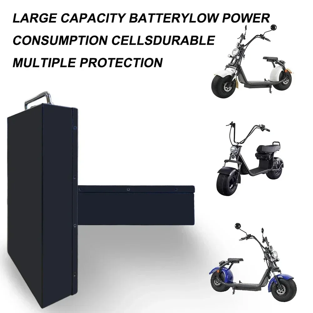 18650 60V 20Ah Electric Scooter Battery, For 250W~1500W Motorcycle/Tricycle/Bicycle Waterproof Lithium Battery + 67.2V Charger