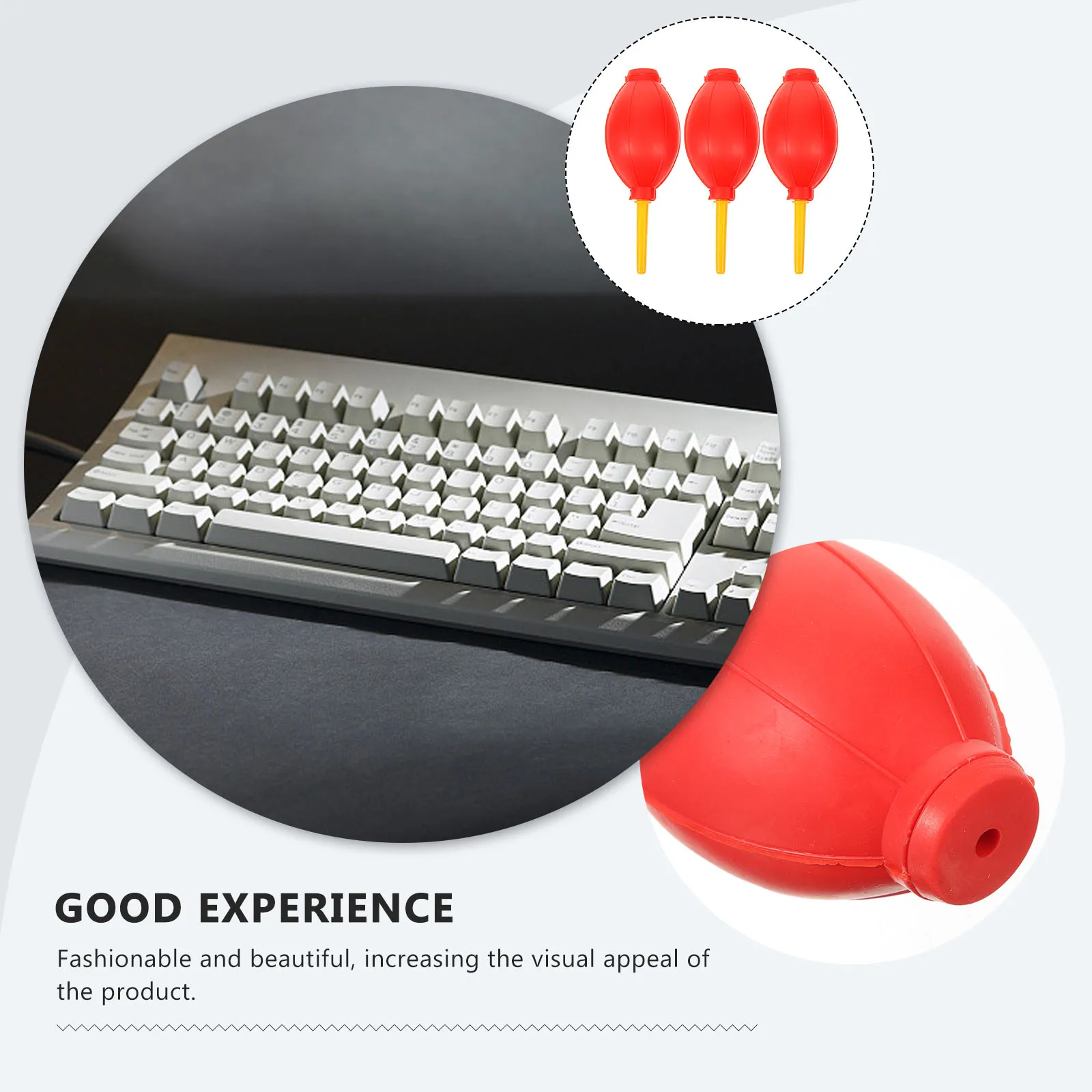 

3pcs Air Blower Cleaning Ball Lens Dust Blower For Camera Computer Latex Bulb Pump Portable Squeeze Balls Lightweight Durable