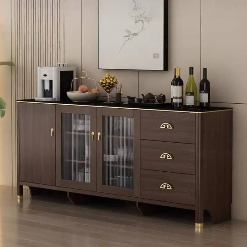 

Brown Kitchen Cabinets Organizer Shelf European Narrow Wooden Storage Cabinets Design Strong Meuble Rangement Furniture Home