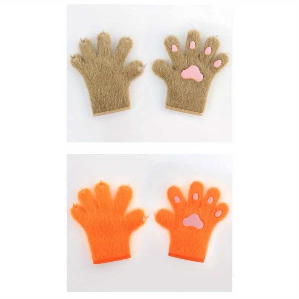 Almohadilla de carne de felpa, accesorios de pata de gato, Cosplay, espectáculo de cómic, pata de gato, dibujos animados, pata de gato hecha a mano, simulación de pata de Animal, guantes