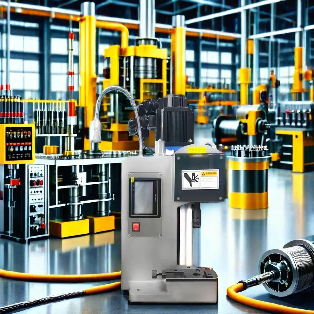 2T Servo Wire Stripping Terminal Crimping Machine Semi-Automatic Electrical Tool for Cable Manufacturing Electrical Terminal