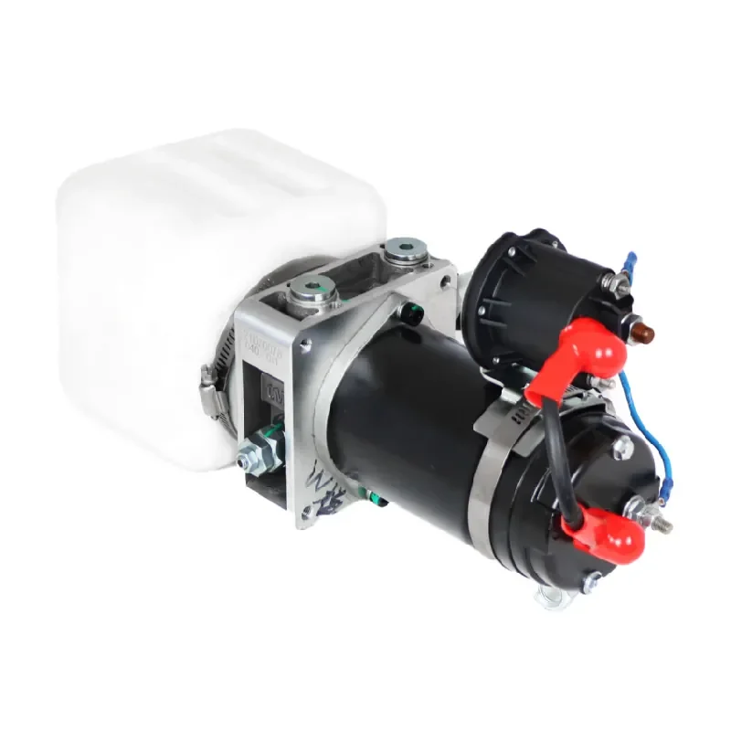 24V 0.8Kw DC double-acting hydraulic power unit assembly silent pallet truck hydraulic pump station system