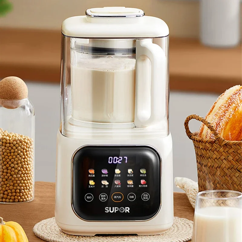 Bass Food Blender SP613S Filter-free Soymilk Machine 1000ML High Borosilicate Glass Mixer Multifunctional Food Processor