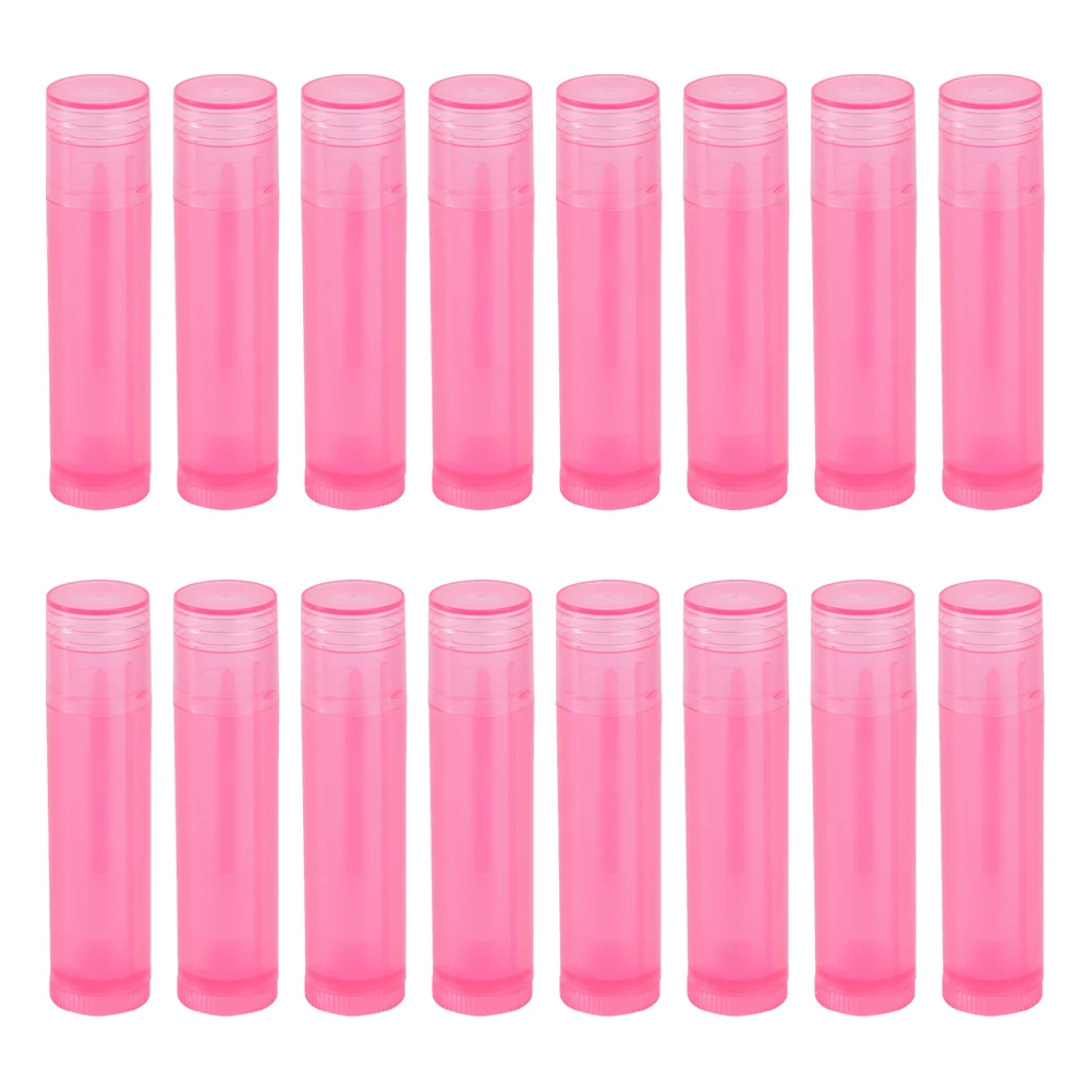 

24pcs Lipstick Tubes Empty Containers for DIY Lip Balm Glossy Portable Reusable Waterproof Safe PE Material Storage