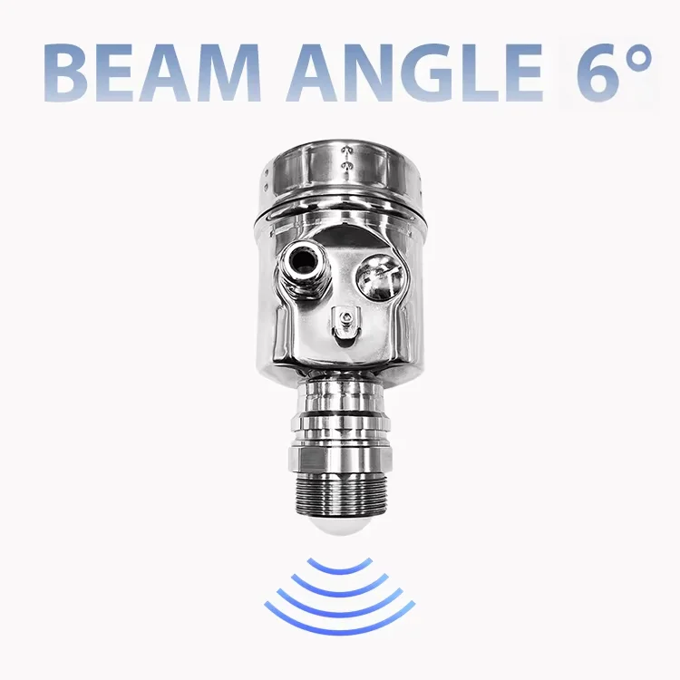 Small Tank Radar Liquid Level Transmitter Thread Sensor for Oil Storage Level Measuring Instrument