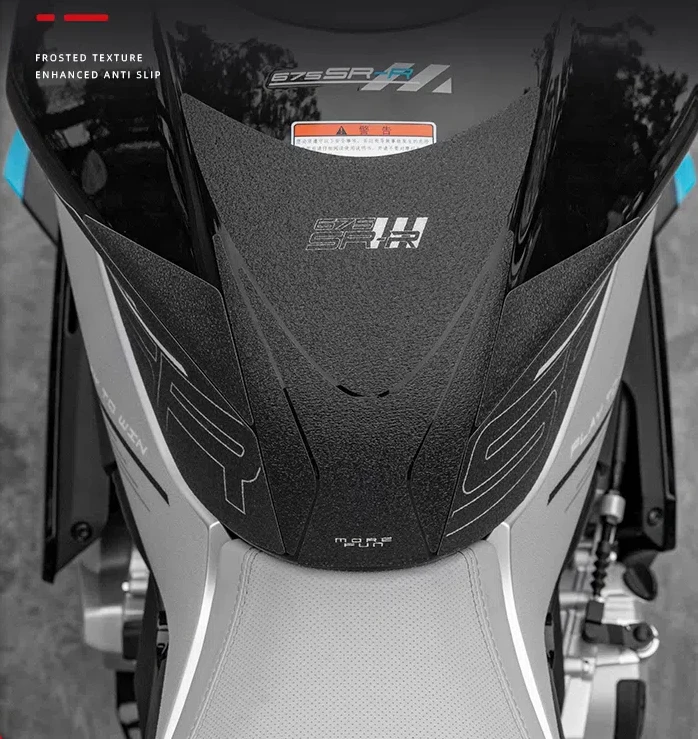 FÜR CFMOTO 675SR-R 2024 Motorrad Frosted Kraftstoff Tank Kit Aufkleber Schutz Traktion Pad Aufkleber Zubehör