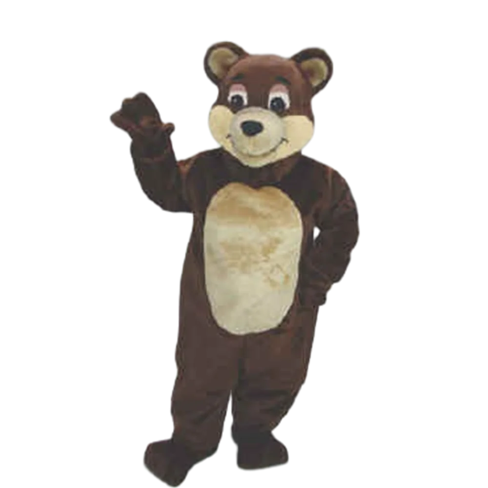 Best Price Chocolate Bear Mascot Costume Adult Size Mascotte Outfit Suit Party Carnival Fancy Dress SW507