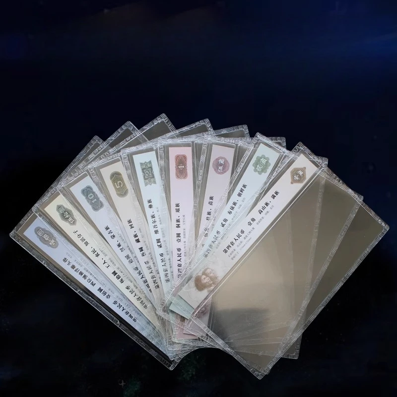 10pcs/set 3 styles of Paper currency label rating hard rubber Transparent plastic square High Quality Empty protective shell