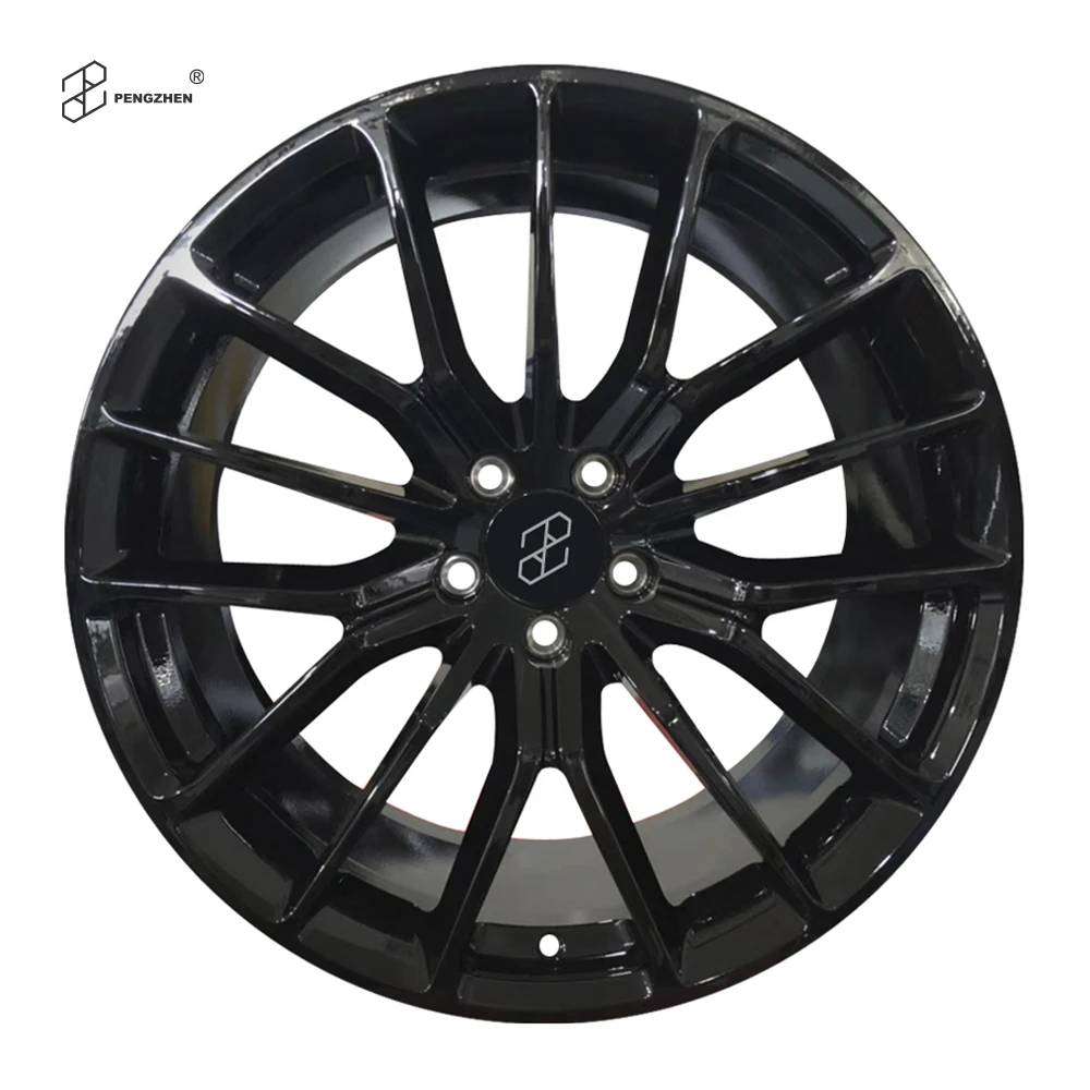 For  Top Popular Gloss Black  Multi Spoke 5 Lug Forged Aluminum Wheels 5x114.3 17 18 19 20 Inch Rims Wheels Jant for Mustang