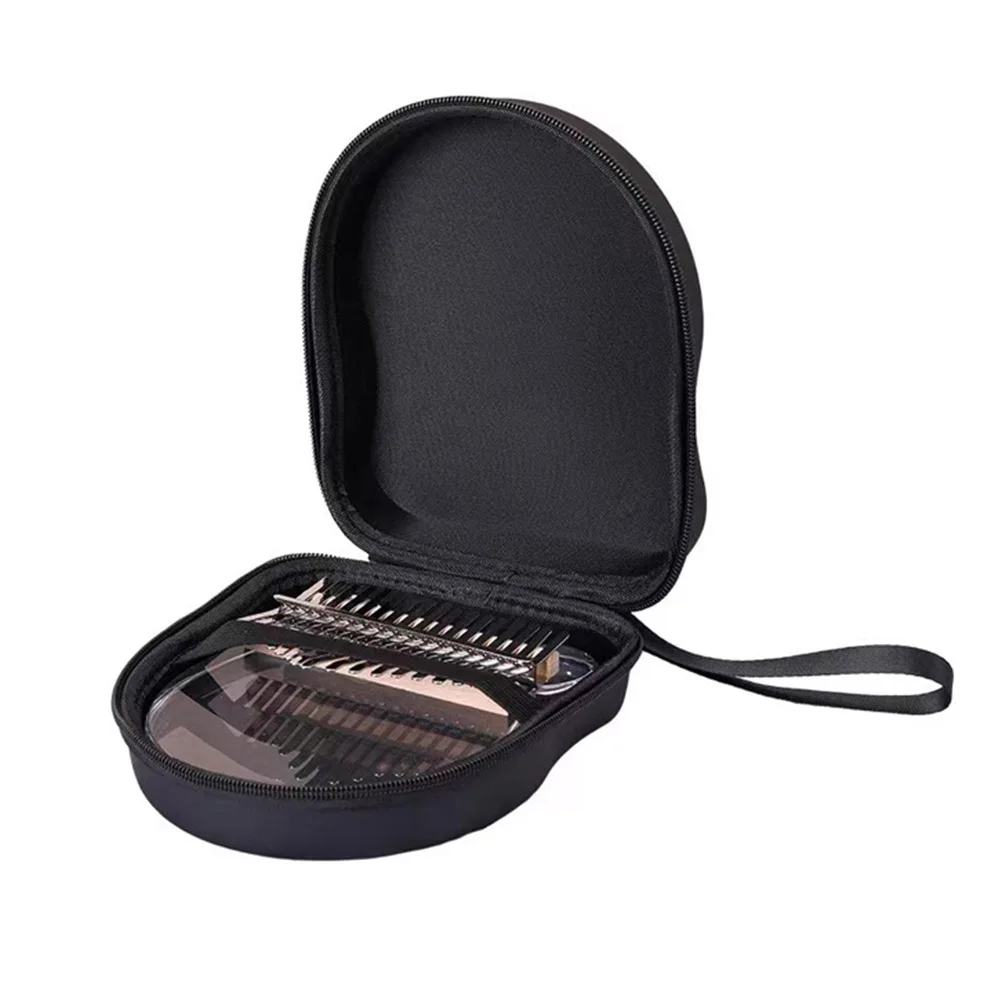 

Crystal Thumb Piano Box Portable Finger Case with Rest Musical Instrument Bag Kalimba Storage Clear Pouch