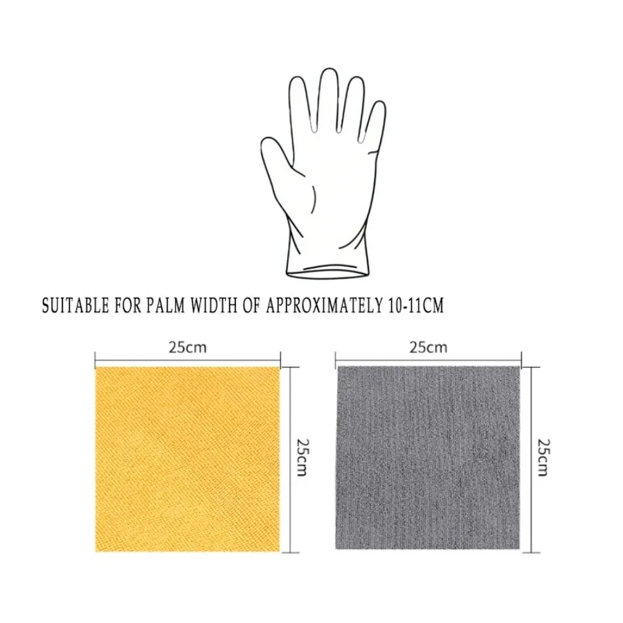One Roll of Disposable Cloth (20pcs) 25x25CM ,100pcs Disposable Gloves Hand Torn Cleaning Towel, Reusable Microfiber Towel Wash view 5