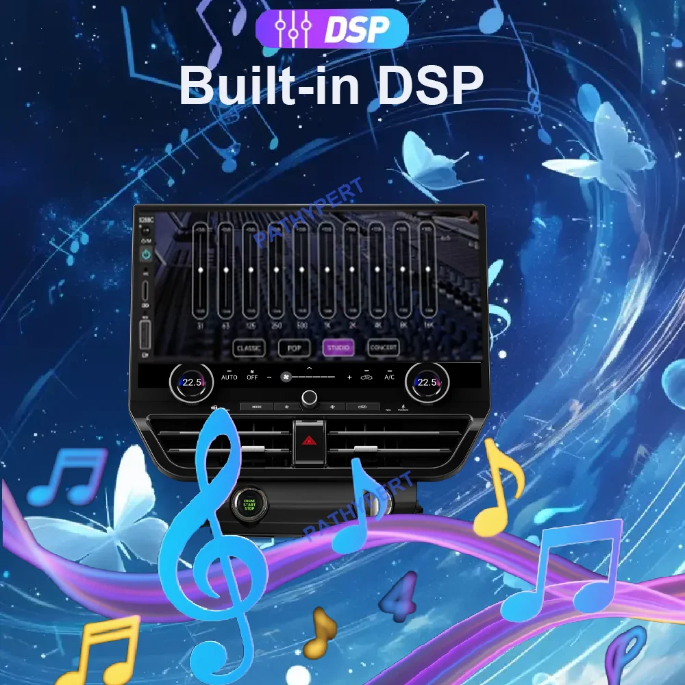 راديو سيارة بشاشة QLED Carplay مقاس 19.8 بوصة لسيارة تويوتا لاند كروزر LC200 LC300 2008-2021 بنظام أندرويد 13 ومشغل وسائط متعددة ونظام تحديد المواقع العالمي (GPS) ووحدة رأس DSP #5