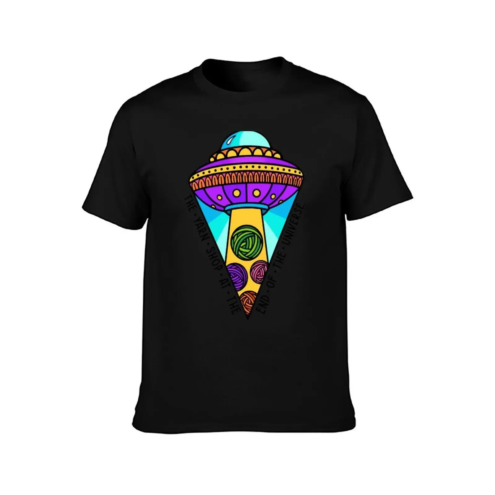 Yarn Shop At The End Of The Universe T-Shirt Odor Resistant Short Sleeve Top(4XL 5XL 6XL No shipping)