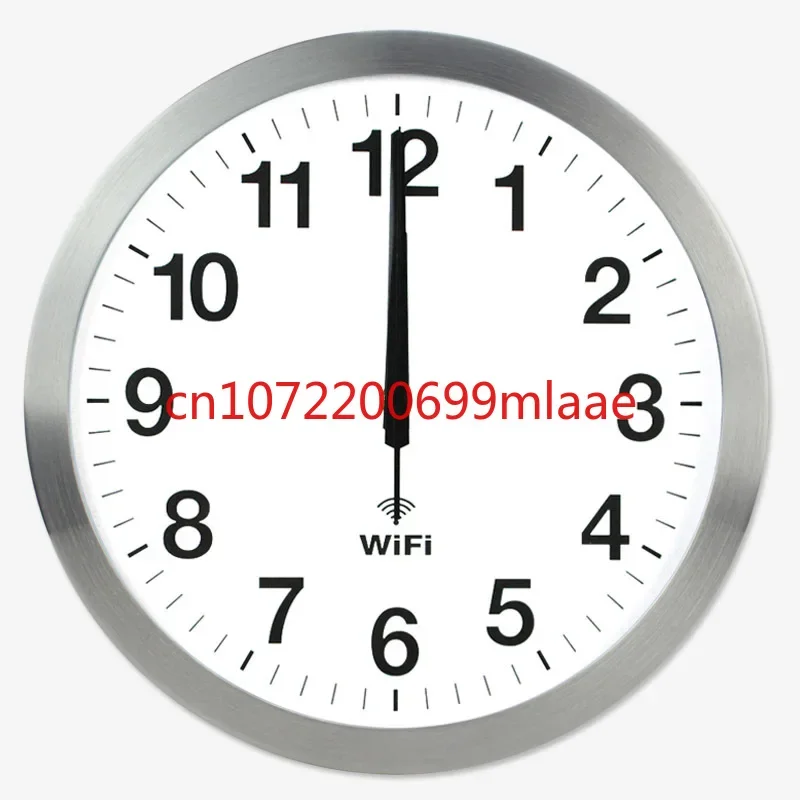 20 Inch Smart WIFI Automatic Time Synchronization Network Clock Mute Wall Clock Modern Minimalist Living Room Quartz Home Clock