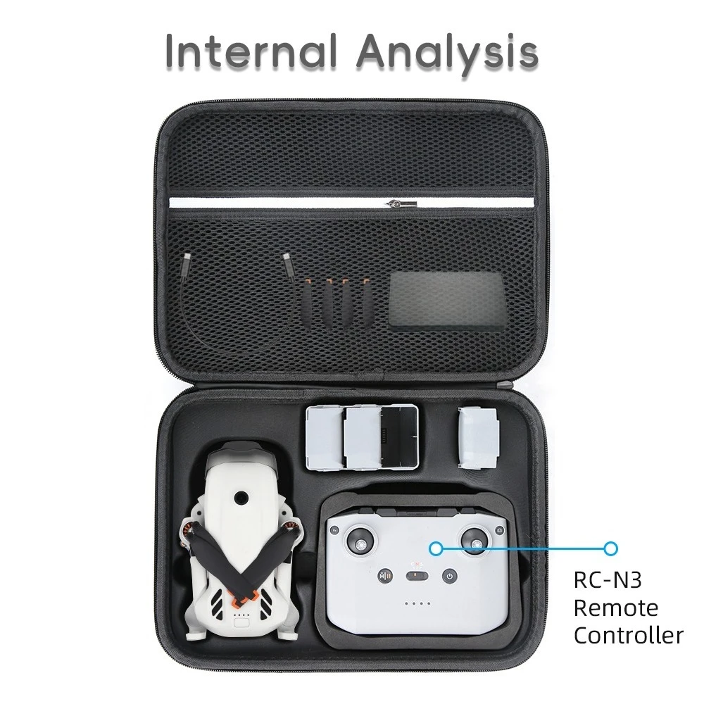 Portable Carrying Case For DJI Lito 1/Lito X1 RC 2/RC N3 PU Protective Shoulder Bag Hard Travel Box Handbag Drone Accessories view 5