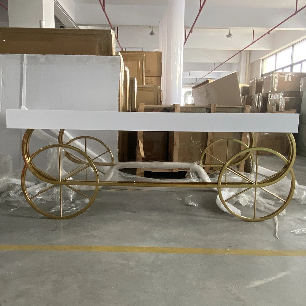 Hot Sale High Quality Gold Candy Cart Wedding Decoration