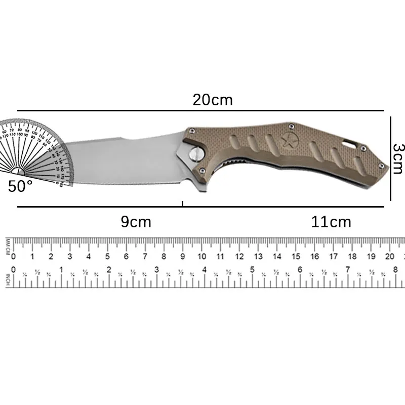 Folding Knife Outdoor Camping Portable Folding Knife High Hardness Portable Folding Knife Sharp Durable Fruit Knife