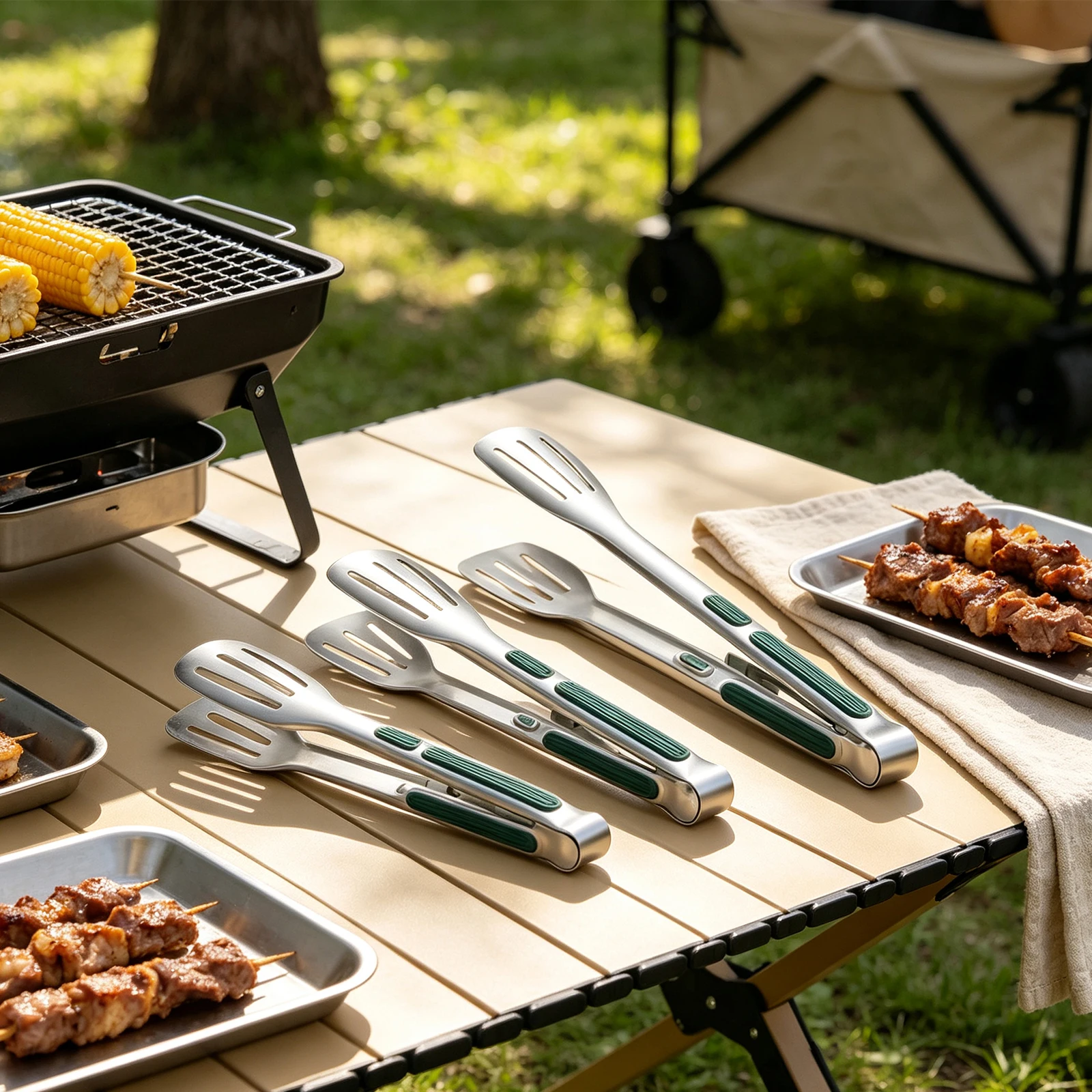 BBQ for tongs Grilling for tongs Set Kitchen Use Outdoor Cooking Rust Resistant for versatile Kitchen Tool Different Sizes
