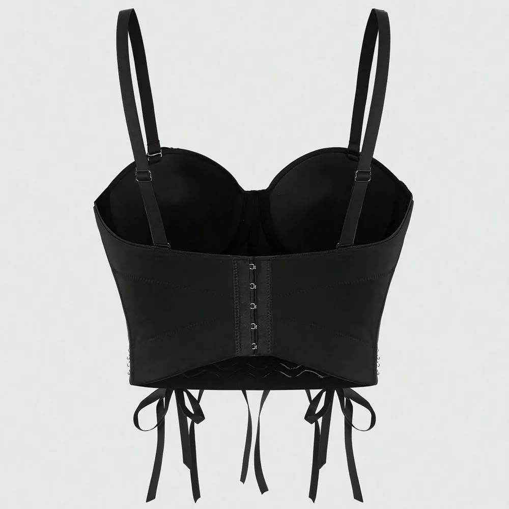 

Sexy Fibone Strap Vest Crossbody Binding Chain Underwear Top Women's Slim Fit ort Length Faionable Innerwear Outerwear