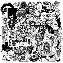 50PCS Gothic Horror Series Stickers Graffiti Stickers DIY Diary Phone Case Handmade Scrapbook Aesthetic Stickers