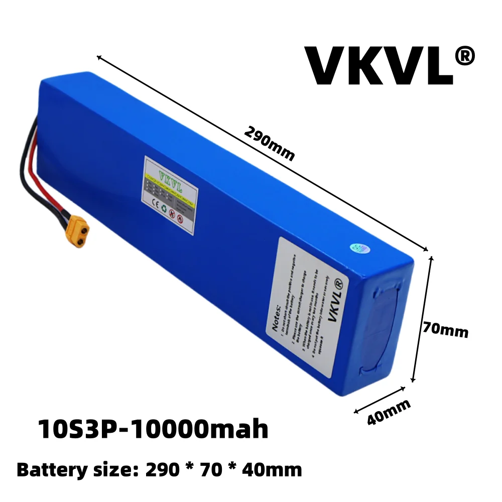 New 36V1865010S3P Rechargeable Lithium Battery Pack 1000W Modified Power Bicycle Electric Vehicle with BMS+Charger