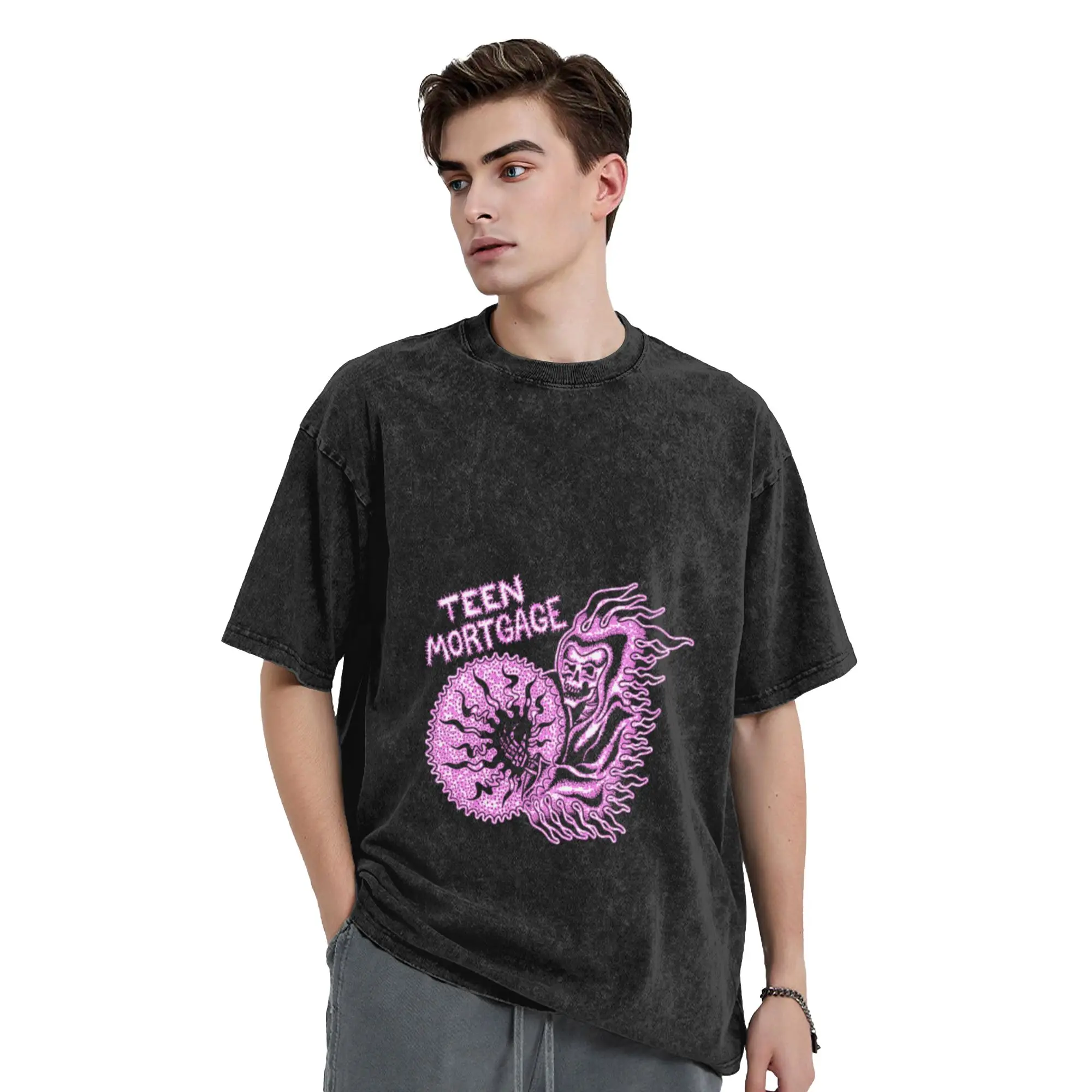 Purpel Grunge Style Noise Rock Music Group Unique Stylish A Vintage Oversized Cotton Unisex T-Shirts