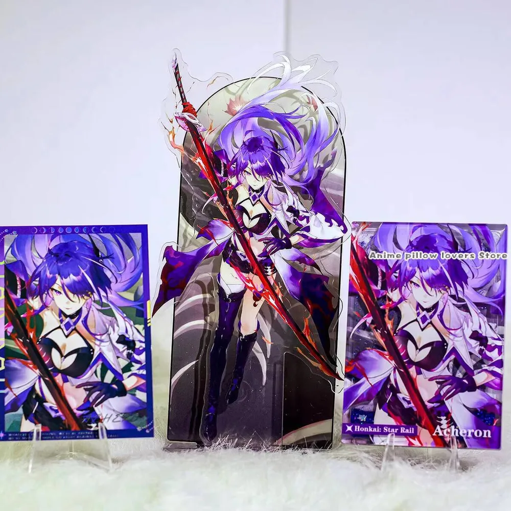 

Anime Honkai: Star Rail Raiden Nmori Mei Acheron Acrylic Stand Figure Model Cosplay Quicksand Mahjong Decor