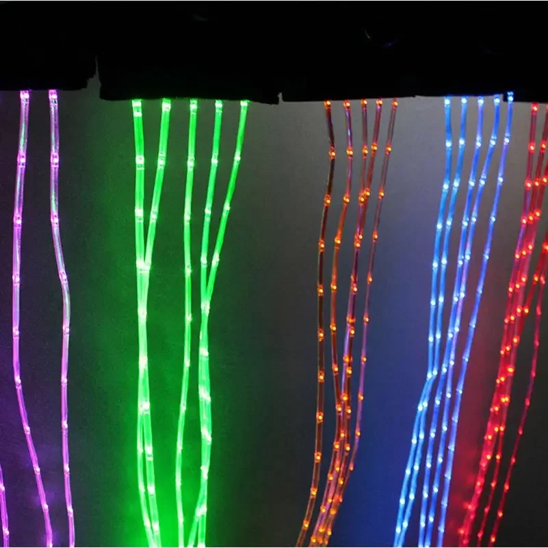 100 CM Long Rechargable LED Horse Riding Tails Decoration Luminous Tubes Horses Riding Equestrian Saddle Halters Horse Care Prod