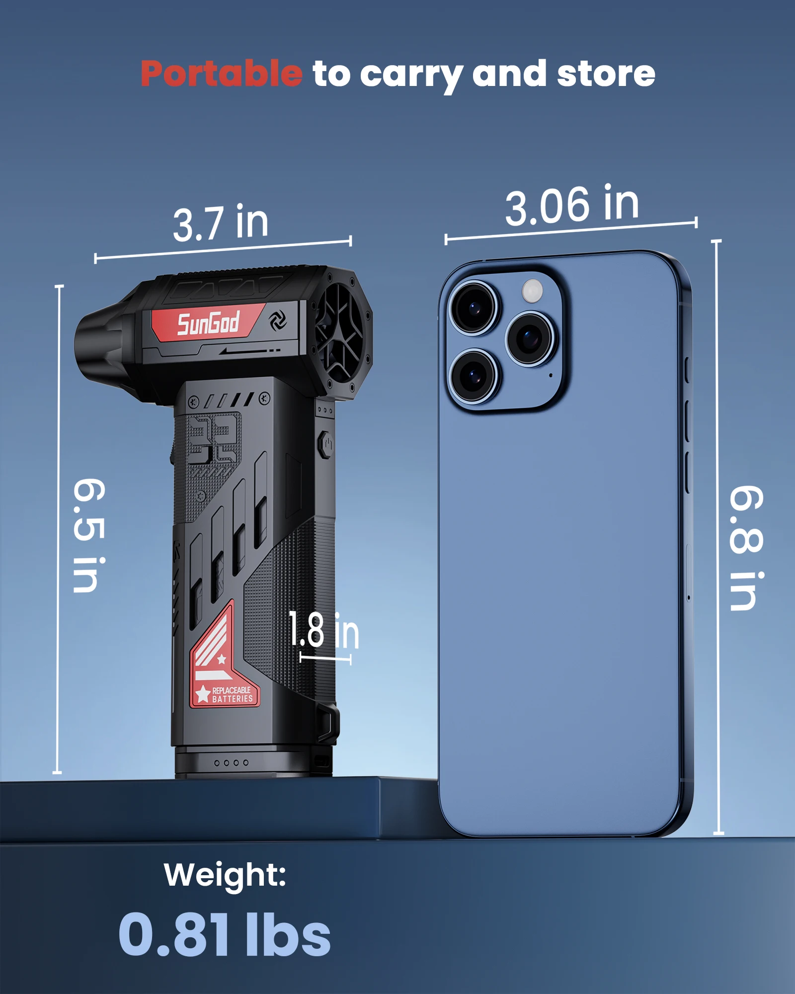 Ventilatore X303 con 4 ugelli, ventilatore X11, ventilatore Turbo Jet senza spazzole Spolverino elettrico portatile, potente ventilatore d'aria, ventilatore d'acqua X9