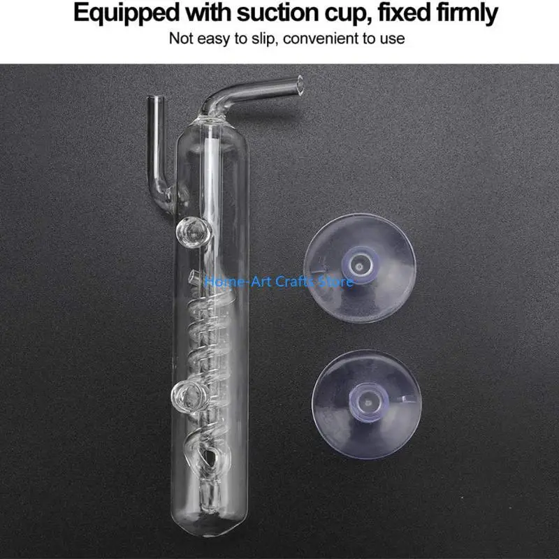 Y3NA CO2 Diffuser Spirals Bubble Counter for Aquarium Planted for Tank High-Transparent Glass Aquarium Supply Accessories - view 5