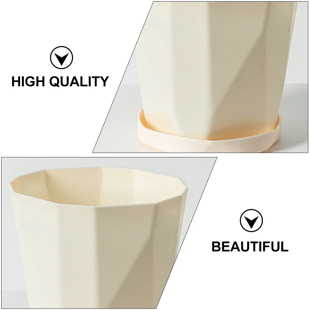 

3 Sets Large Green Plant Flower Pot Planter for Indoor Plants Plastic Pots Container Succulent